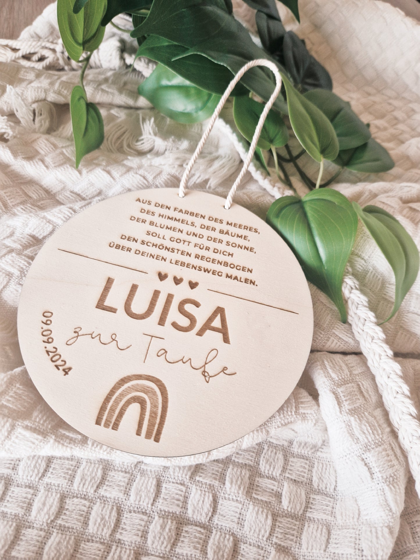 Patenschild personalisiert mit Namen