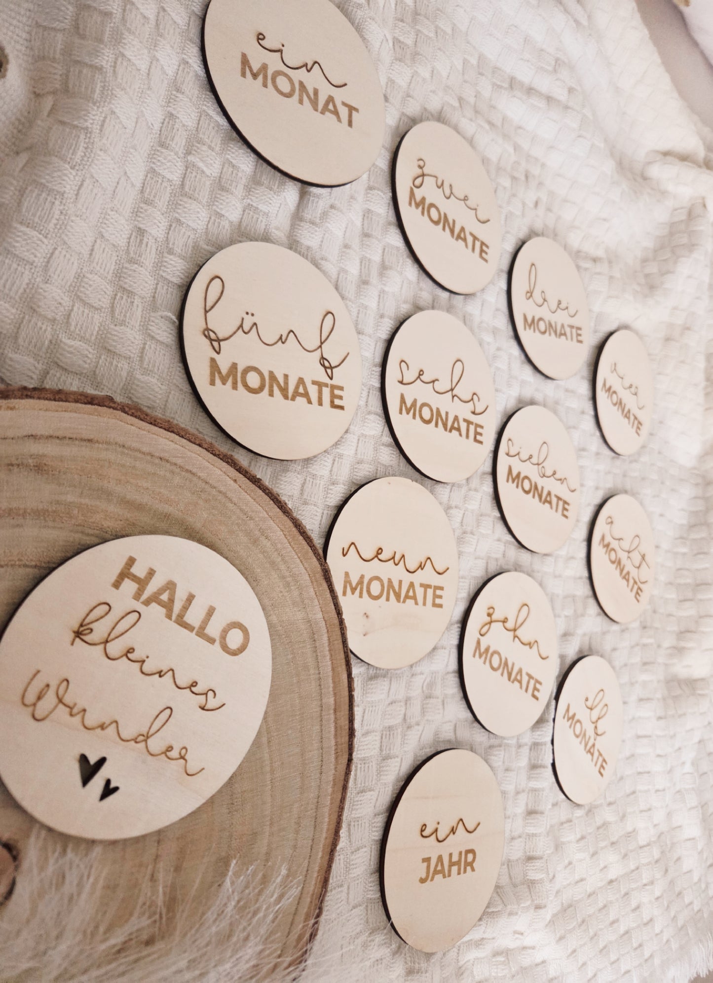 Meilensteinkarten Monatskarten Hallo kleines Wunder