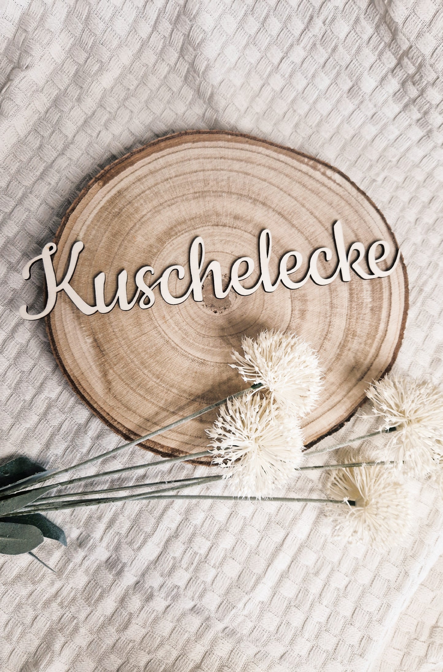 Holzschild Kuschelecke