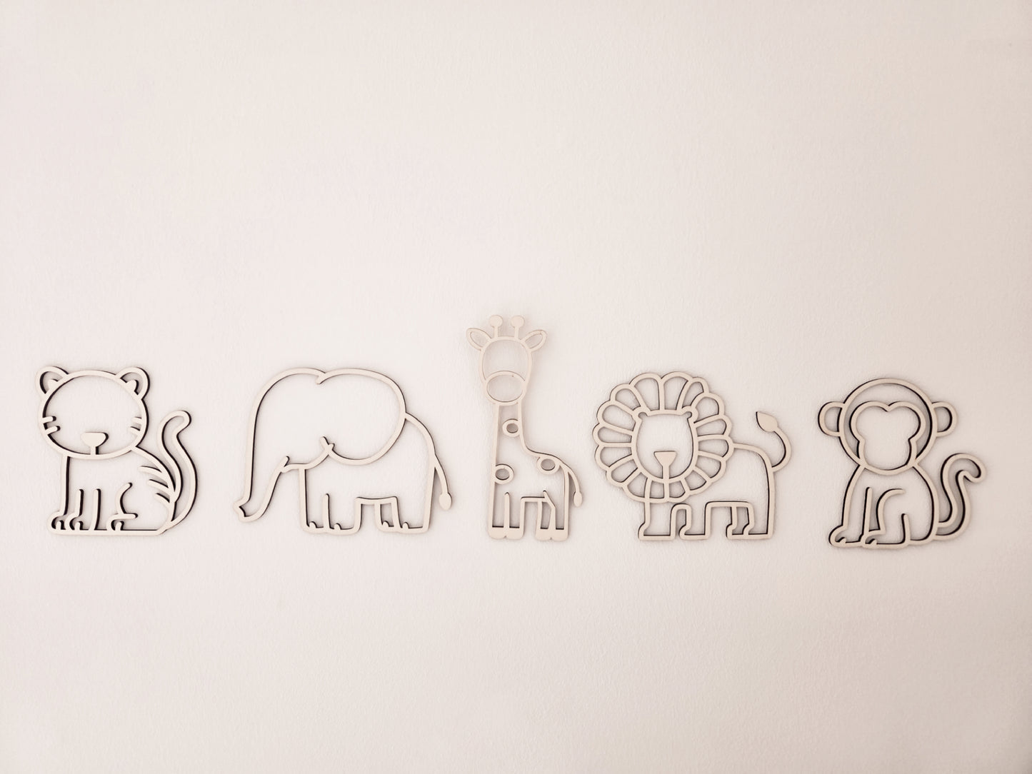 Safaritiere SET aus Holz