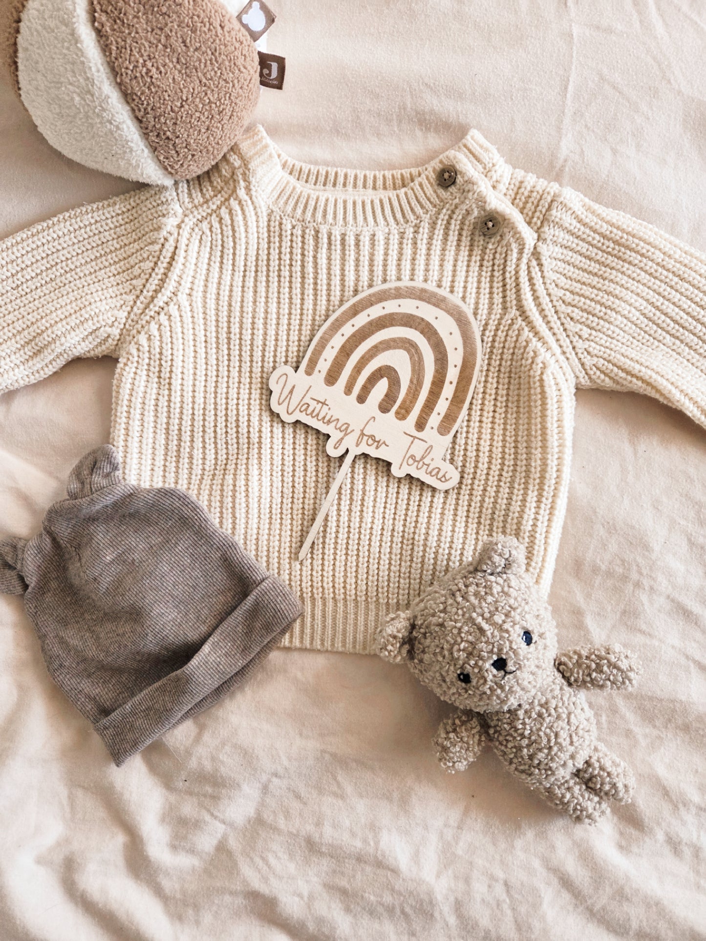 Caketopper Babyparty "waiting for"