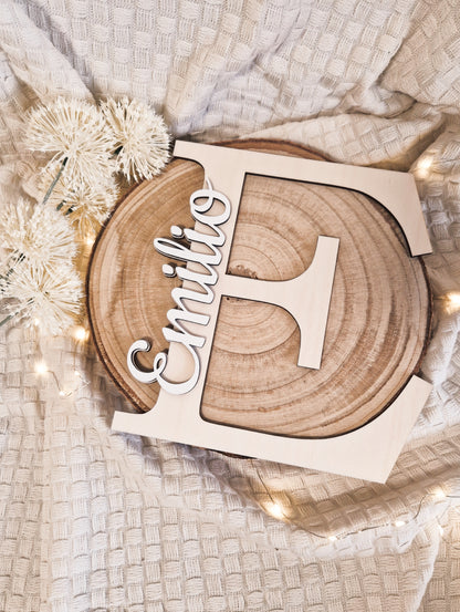 Kinderzimmer Türschild personalisiert Holz XXL