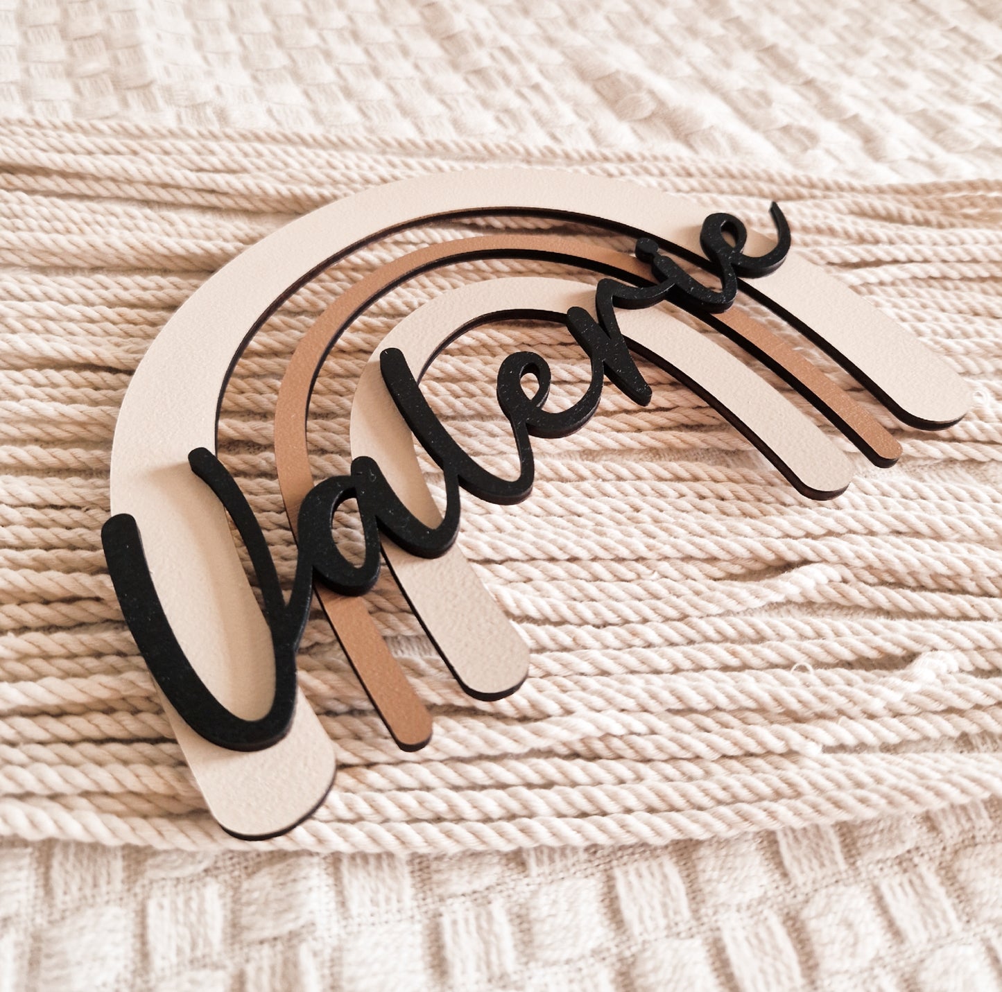 Regenbogen mit Namen personalisiert