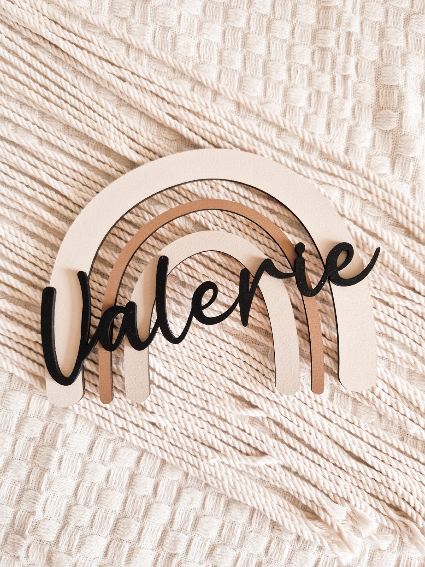 Regenbogen mit Namen personalisiert