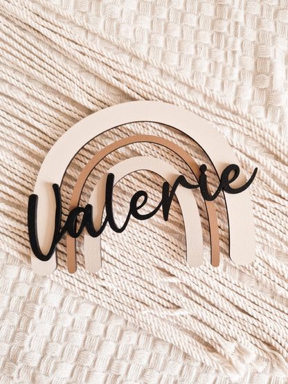 Regenbogen mit Namen personalisiert