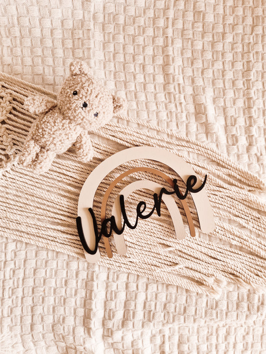 Regenbogen mit Namen personalisiert