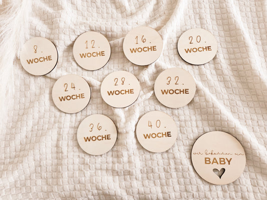 Meilensteinkarten Schwangerschaftswochen