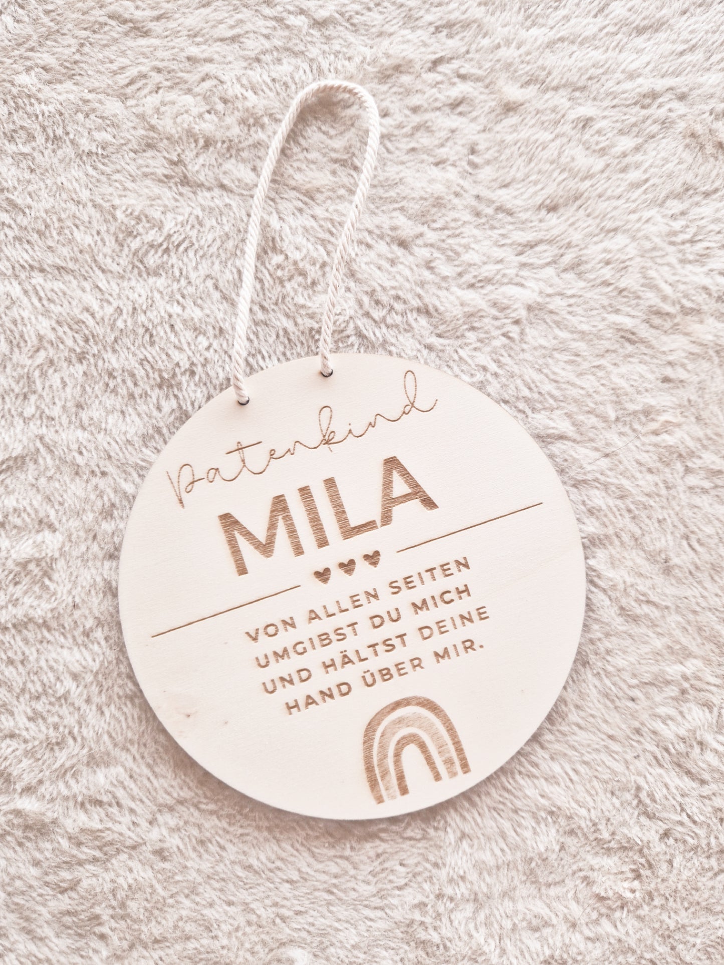 Patenschild personalisiert mit Namen