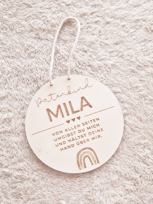 Patenschild personalisiert mit Namen