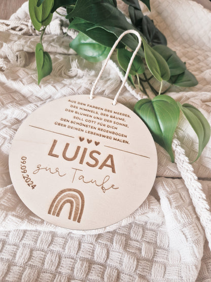 Patenschild personalisiert mit Namen