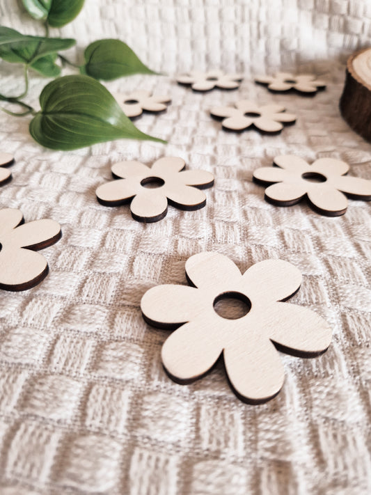 Blumenset Gänseblümchen aus Holz