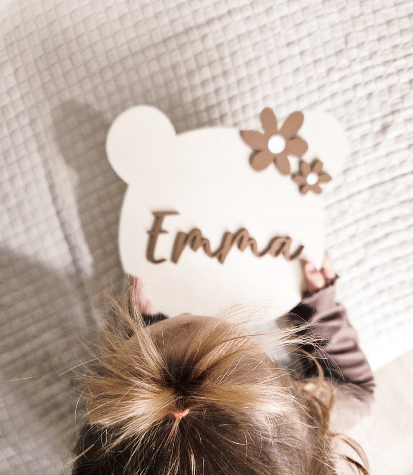 Türschild Namensschild Hase und Bär wählbar