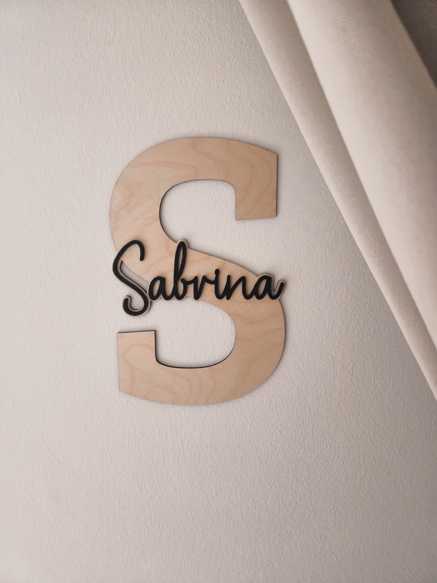 XXL Türschild aus Holz mit Namen – personalisiert