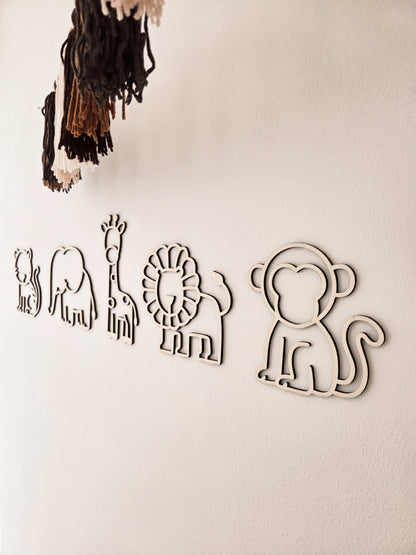 Safaritiere SET aus Holz