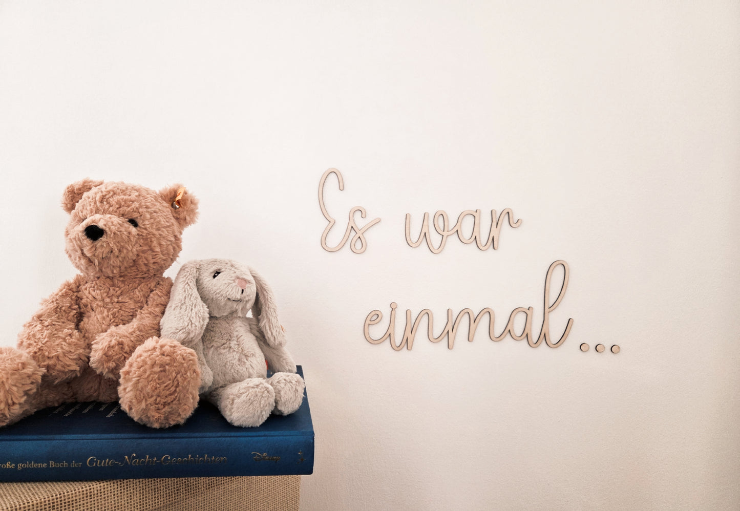 Es war einmal... Schriftzug aus Holz