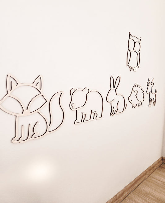 Waldtier SET aus Holz