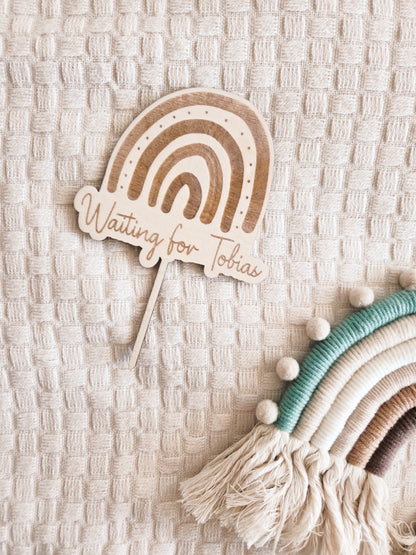 Caketopper Babyparty "waiting for"