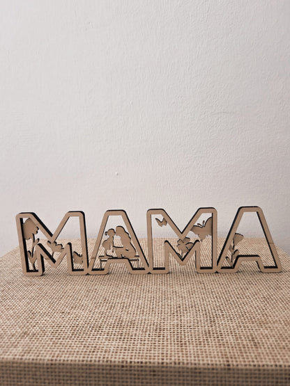 Muttertagsgeschenk Holzschild Mama