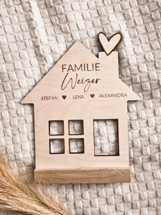 Familien Holzschild personalisiert