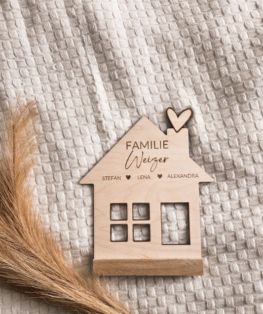 Familien Holzschild personalisiert