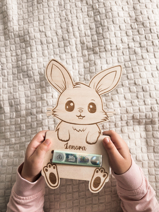 Personalisiertes Holzschild Geldgeschenk Ostern