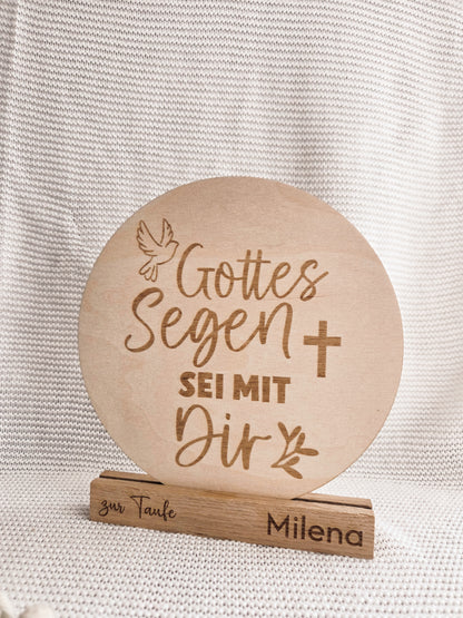 personalisiertes Taufgeschenk mit Namen graviert