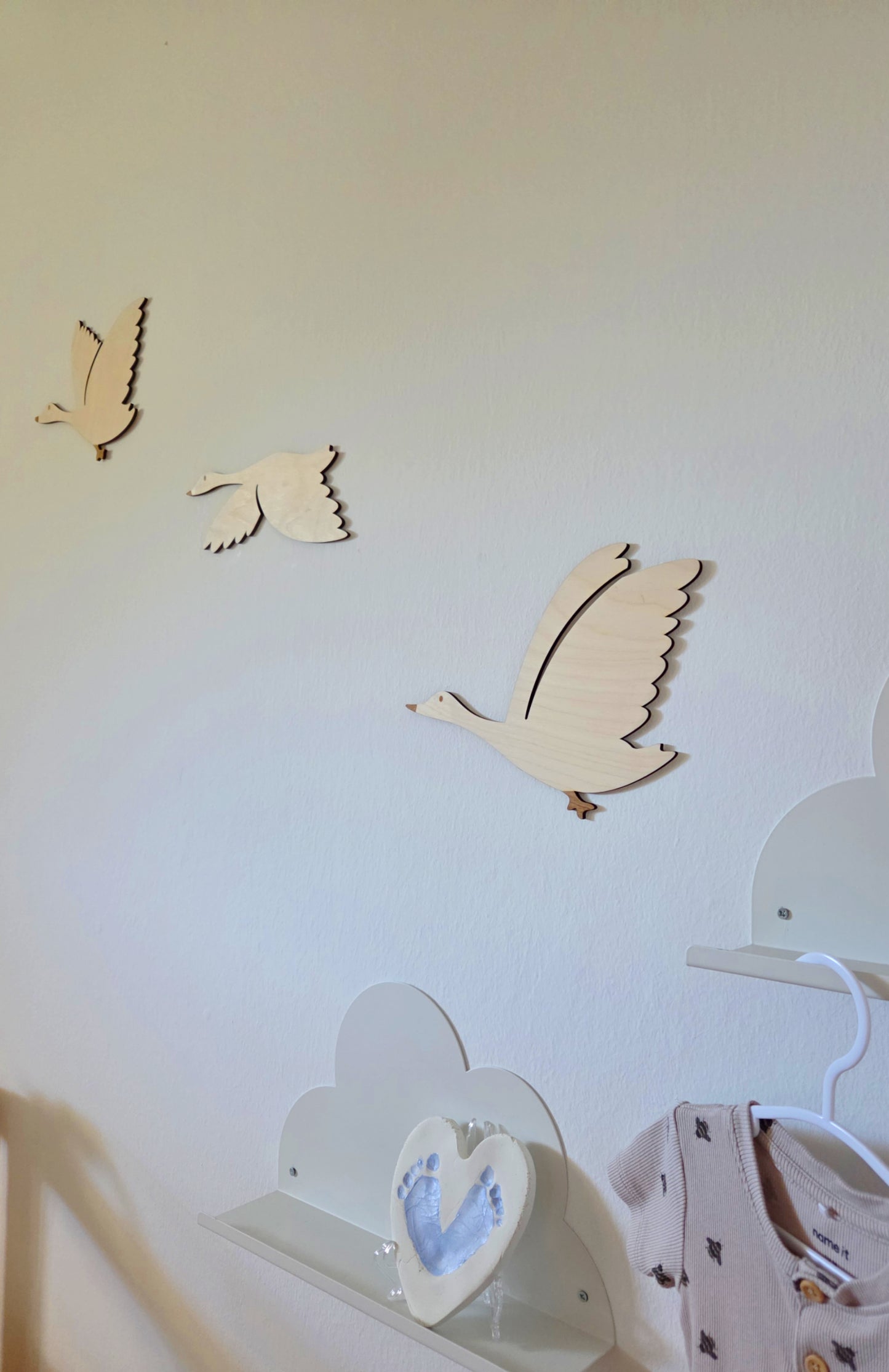 Fluggänse Wanddeko Kinderzimmer