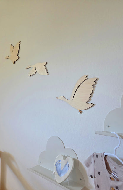 Fluggänse Wanddeko Kinderzimmer