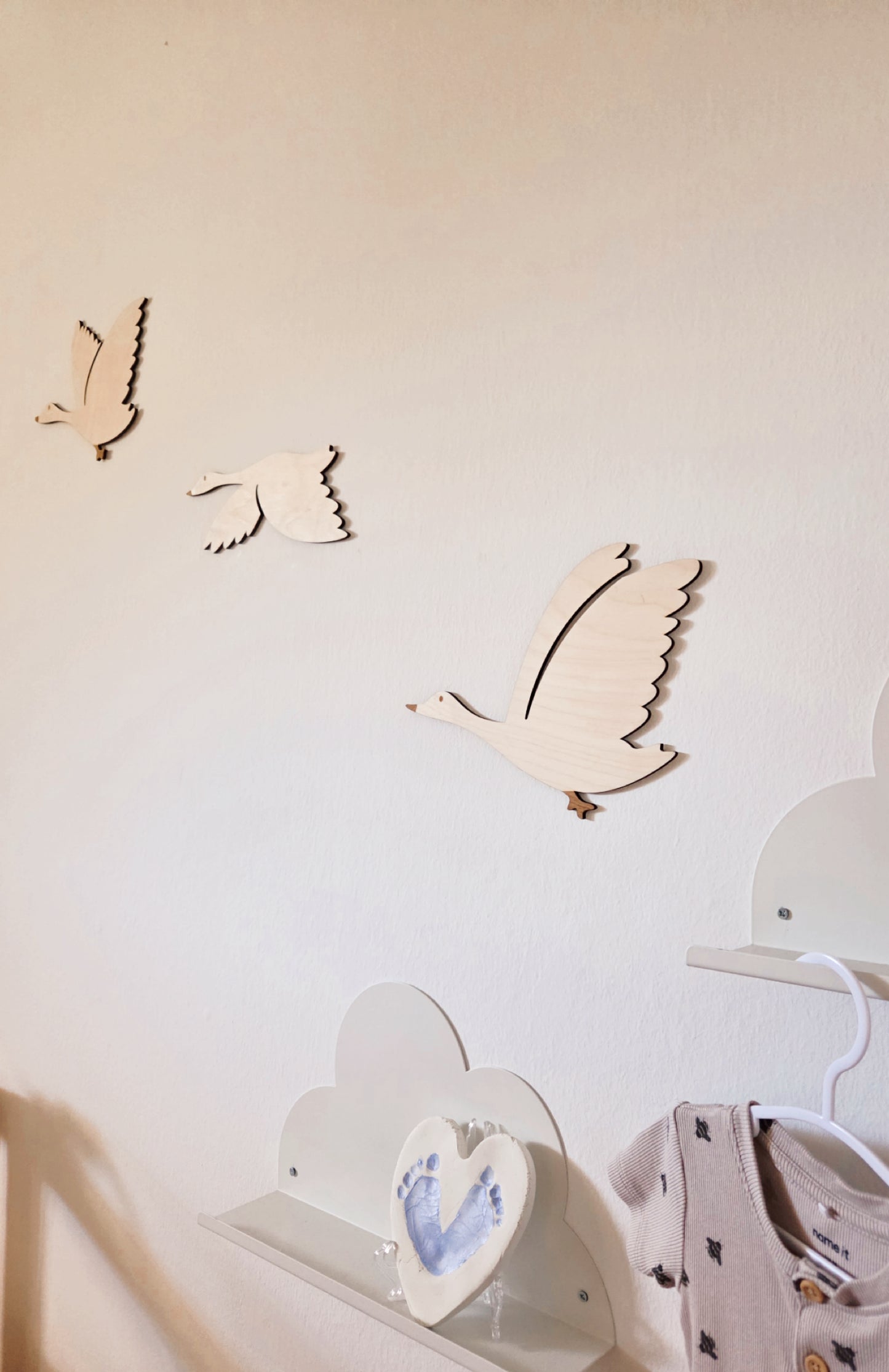 Fluggänse Wanddeko Kinderzimmer