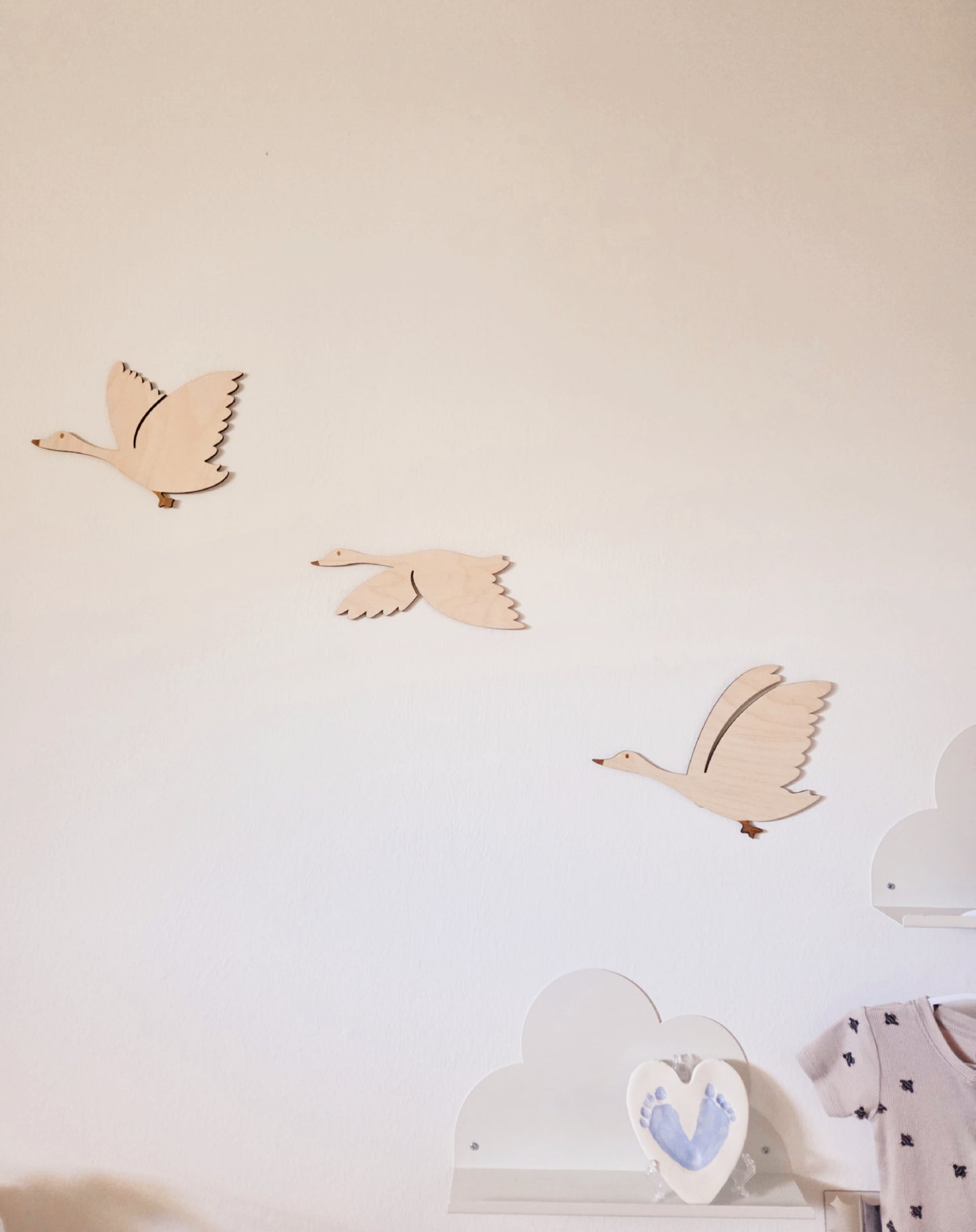 Fluggänse Wanddeko Kinderzimmer