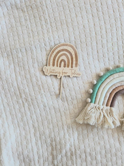 Caketopper Babyparty "waiting for"