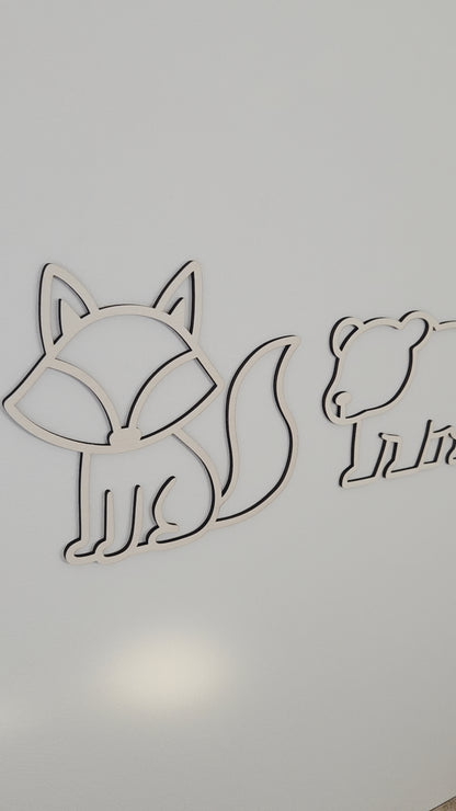 Waldtier SET aus Holz