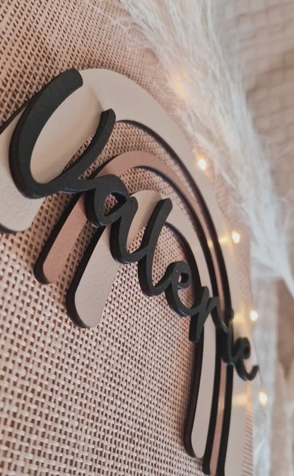 Regenbogen mit Namen personalisiert