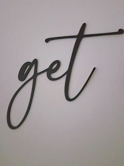 get naked Schriftzug