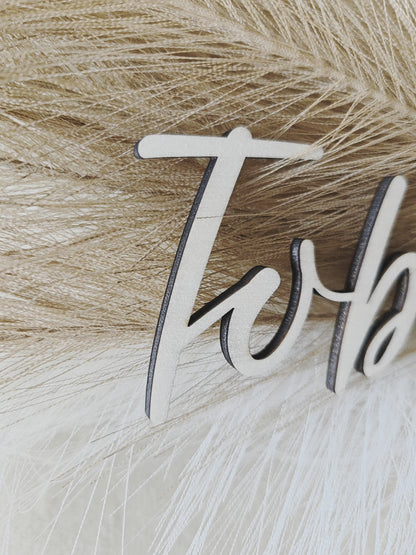 personalisierter Schriftzug - Name