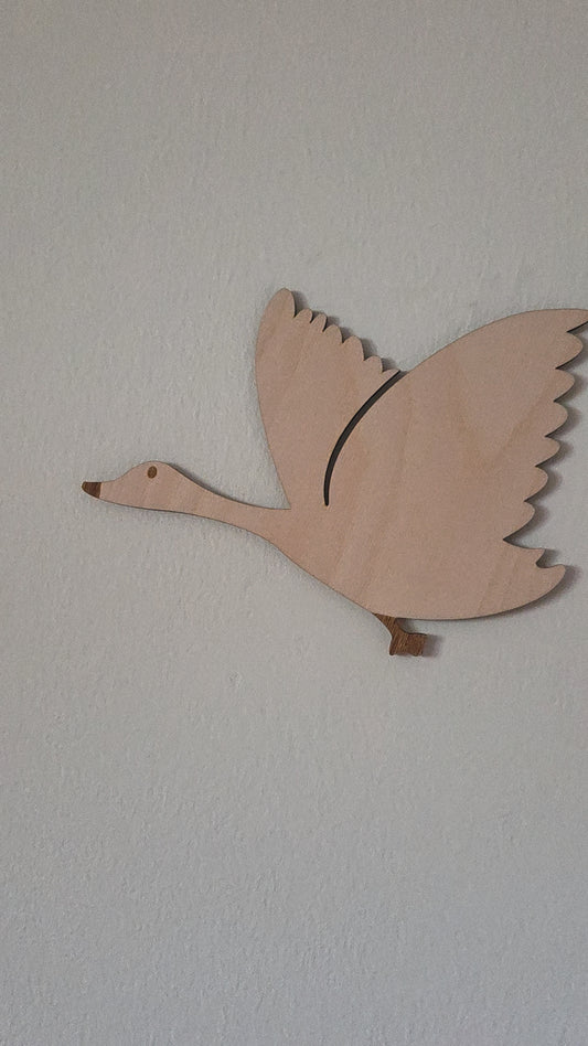 Fluggänse Wanddeko Kinderzimmer
