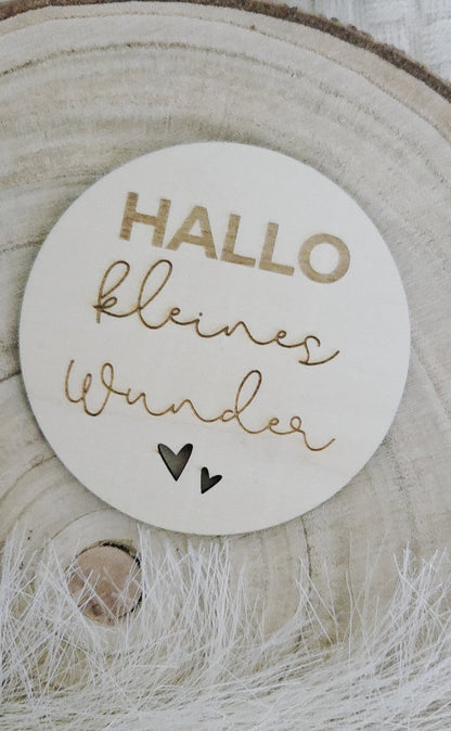 Meilensteinkarten Monatskarten Hallo kleines Wunder