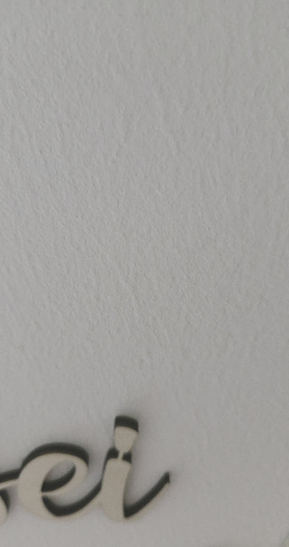 Schriftzug aus Holz "sei frech, wild & wunderbar"