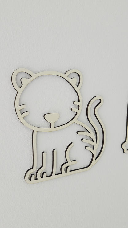 Safaritiere SET aus Holz